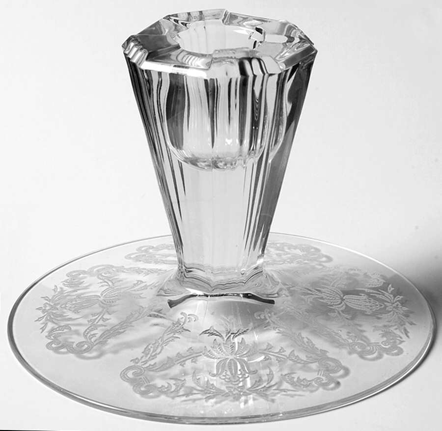 King House Single Light Candlestick by Heisey-1