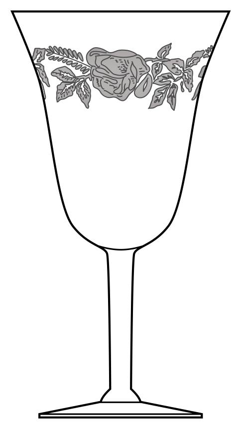 Rose (Stem #3311) Water Goblet by Heisey-1