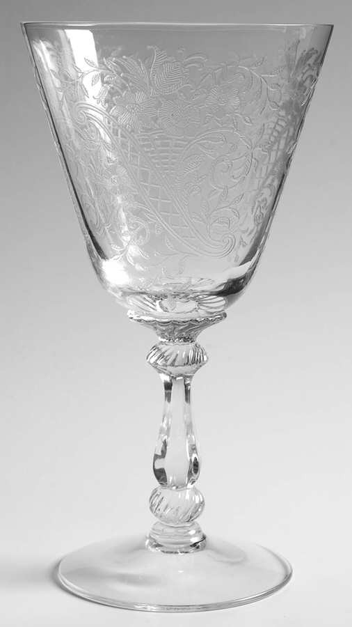 Titania Clear (Stem 3409) Water Goblet by Heisey-1