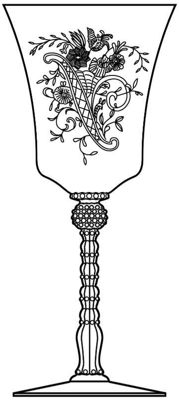 Titania Clear (Stem 3411) Water Goblet by Heisey-1