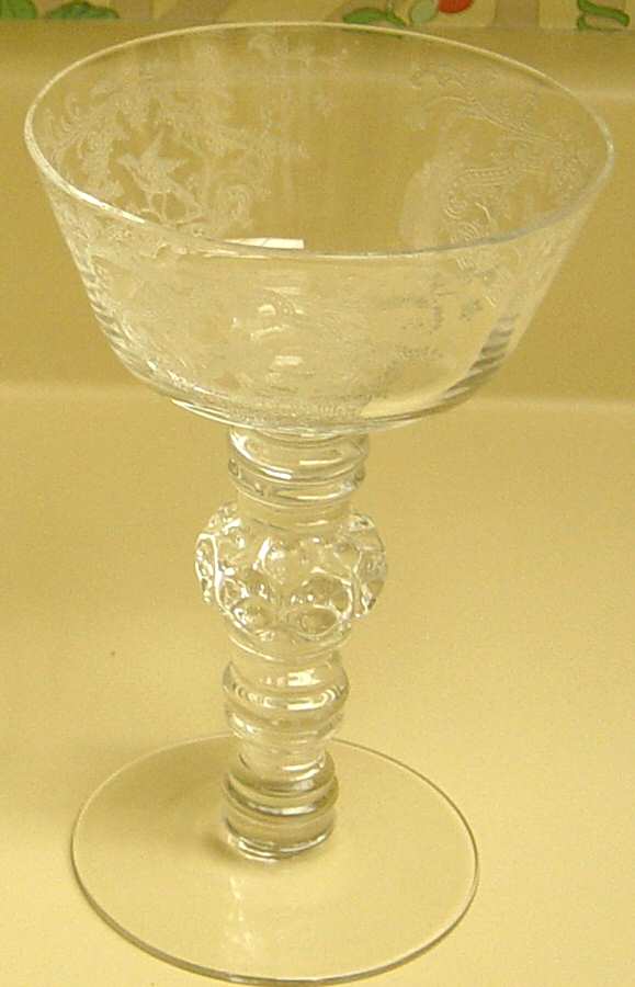 Springtime Clear (Stem 3404) Champagne/Tall Sherbet by Heisey-1