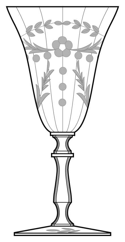 HNG12 Water Goblet by Huntington Glass-1