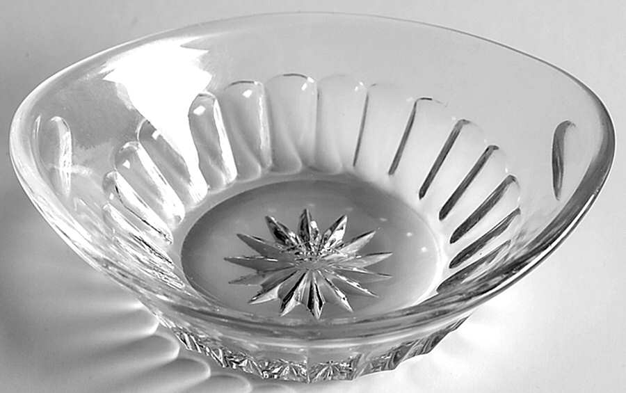 Narrow Flute with Rim Clear (Line 475) Nut Dish by Heisey-1