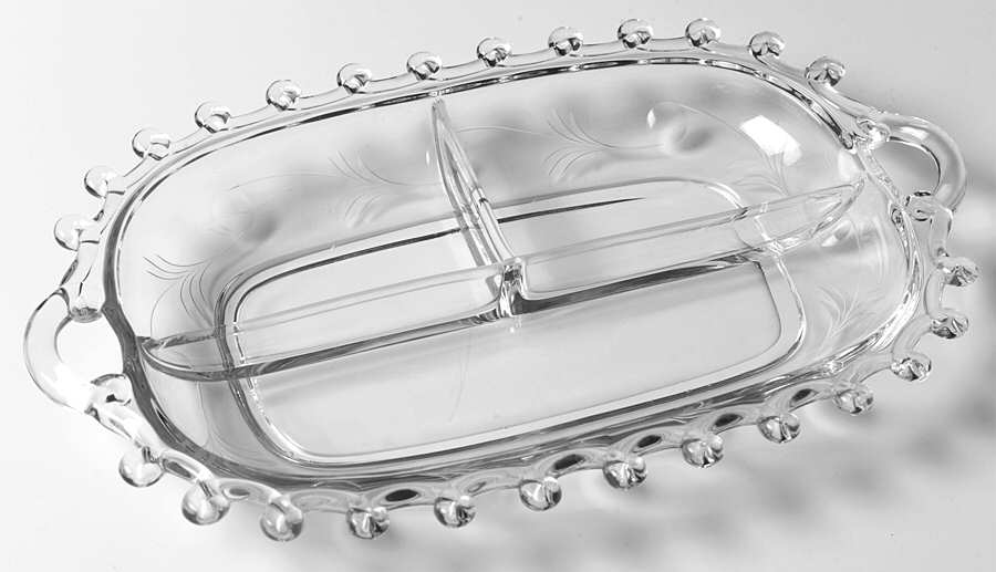 1540-2 12" Oval 3 Part Celery/Relish by Heisey-1