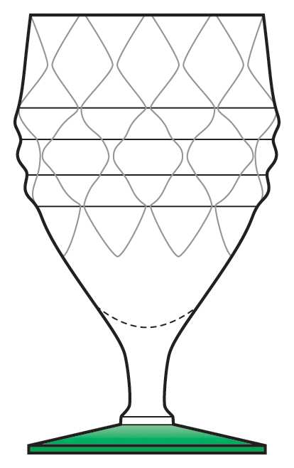 Portsmouth Green Clear Water Goblet by Heisey-1
