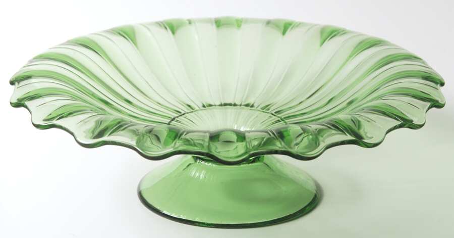 Laverne Green 11" Rolled Edge Bowl by Heisey-1