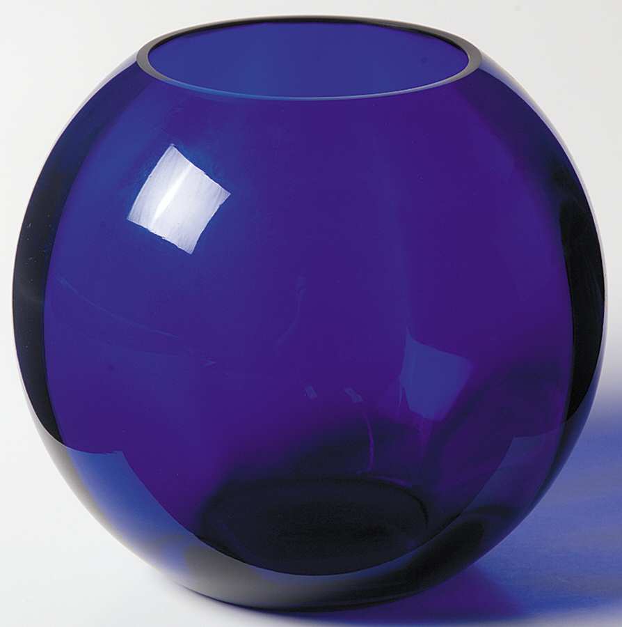 Ball Cobalt Blue 5" Ball Vase by Heisey-1