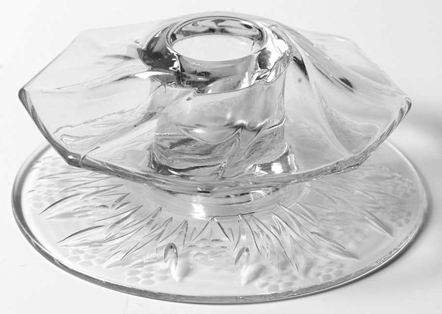 1252-1 Clear Single Light Candlestick by Heisey-1