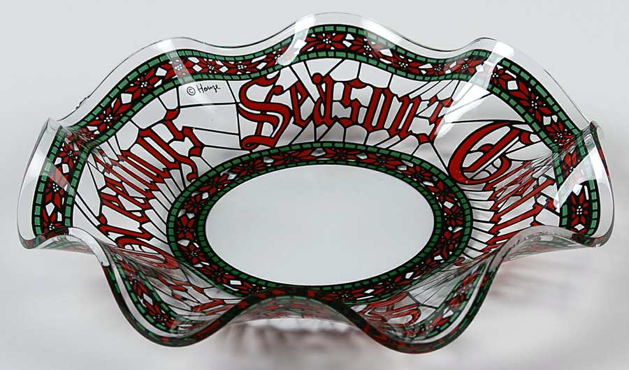 HUZ1 Open Candy Dish by Houze Glass Company-1