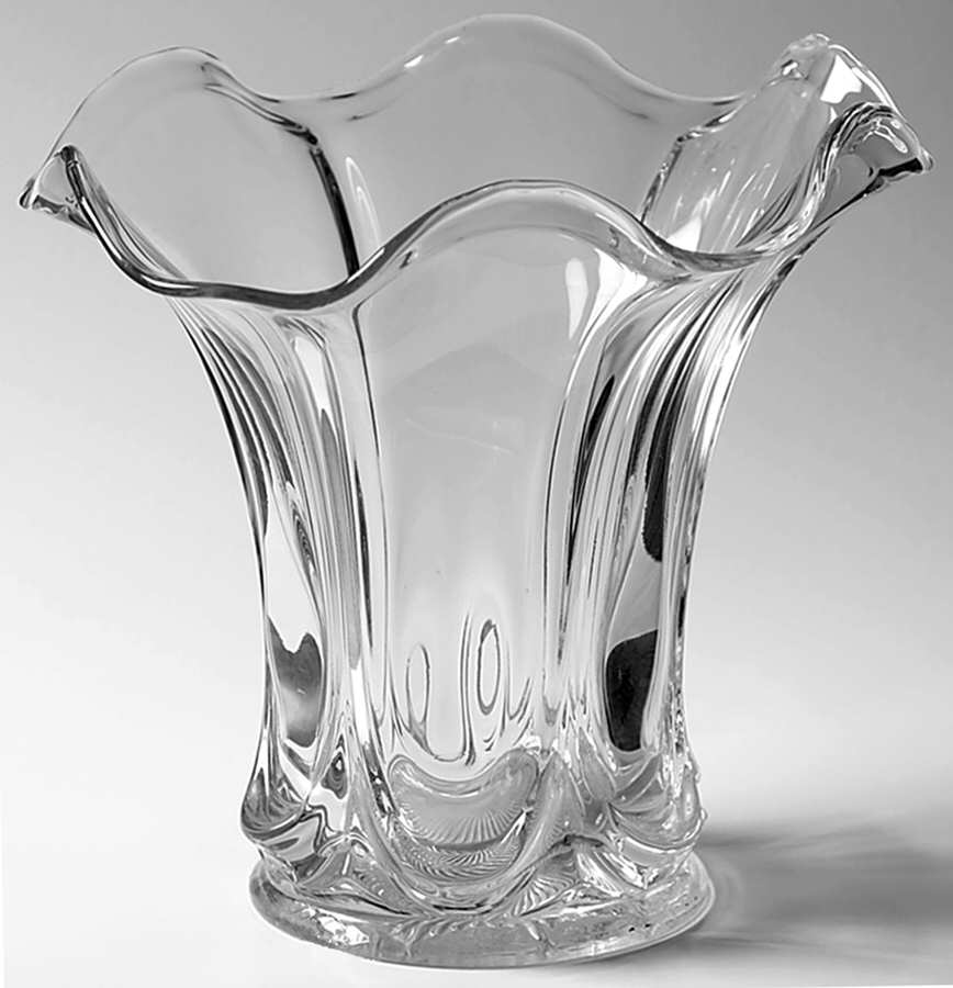 338 Clear 8" Flower Vase by Heisey-1