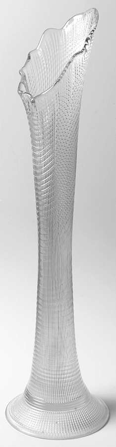 Plaid Clear 22"-24" Swung Bud Vase by Heisey-1