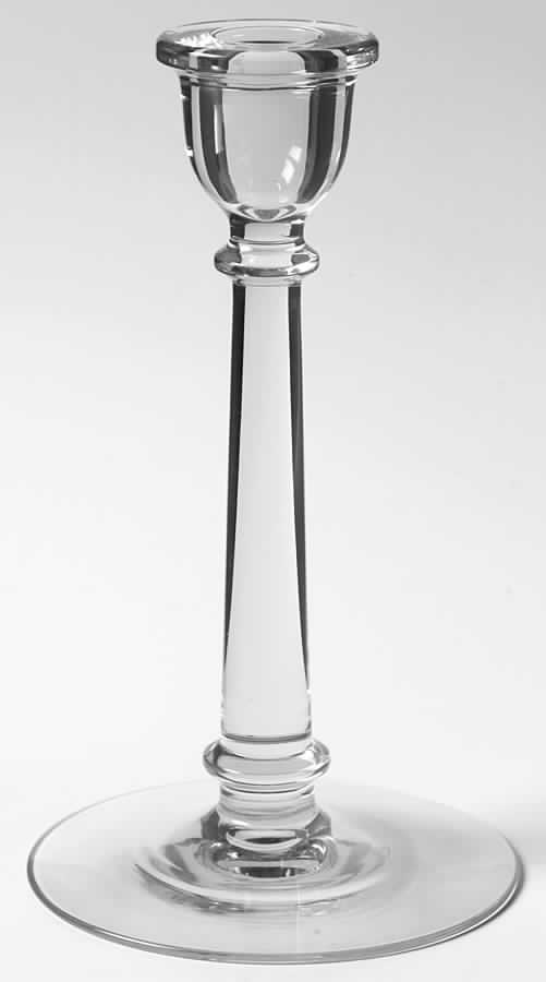 Centennial Clear (Line 100) 7" Single Light Candlestick by Heisey-1