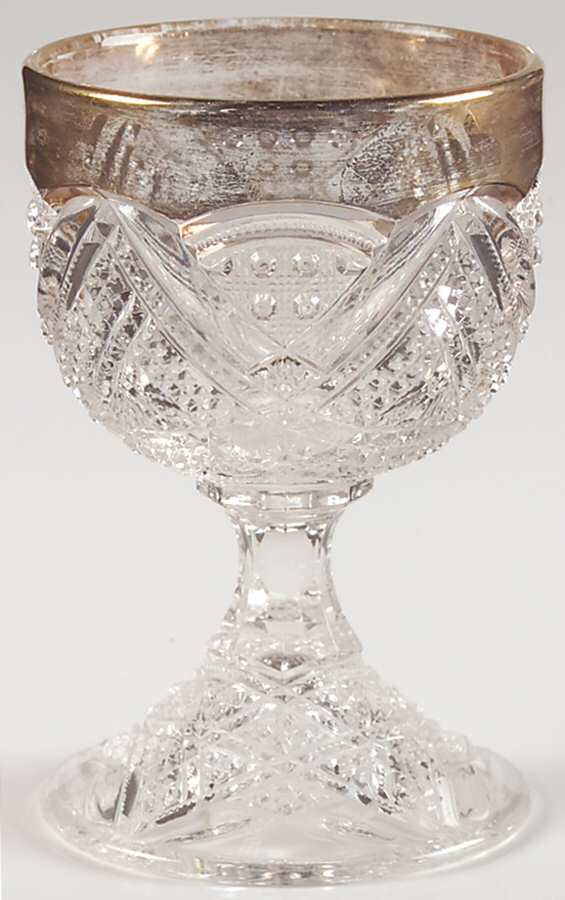 Fancy Loop Gold Trim (Stem 1205) Punch Glass by Heisey-1
