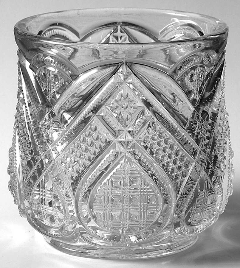 Fancy Loop Gold Trim (Stem 1205) Sugar Bowl W/Lip No Lid by Heisey-1