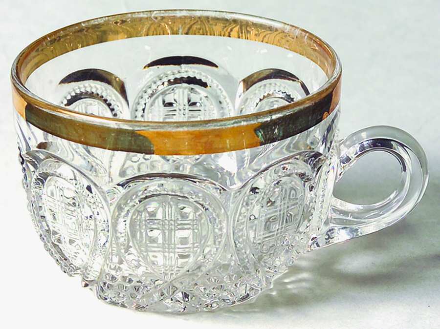 Fancy Loop Gold Trim (Stem 1205) Punch Cup by Heisey-1