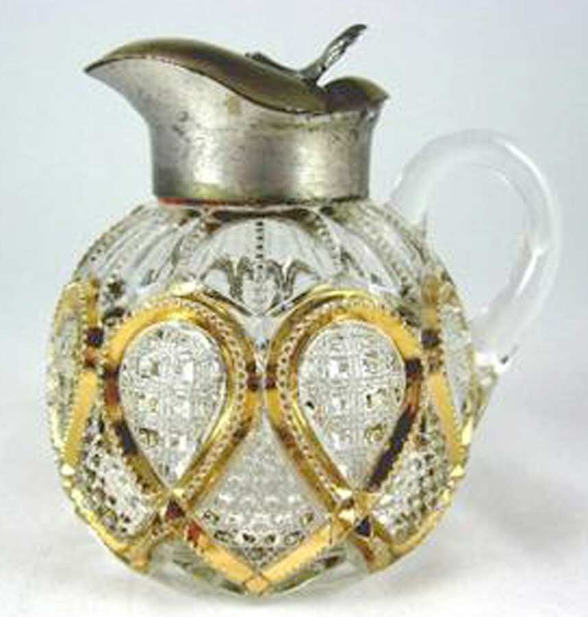 Fancy Loop Gold Trim (Stem 1205) Molasses Can by Heisey-1