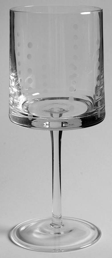 Metropolis (Vertical Dots) Water Goblet by Home Essentials-1