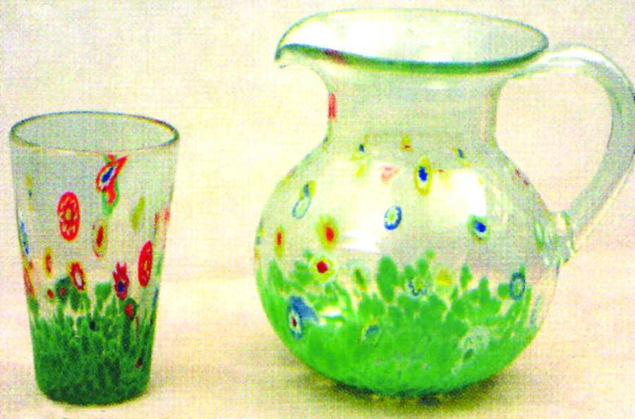 Confetti Green Highball Glass by Home Essentials-1