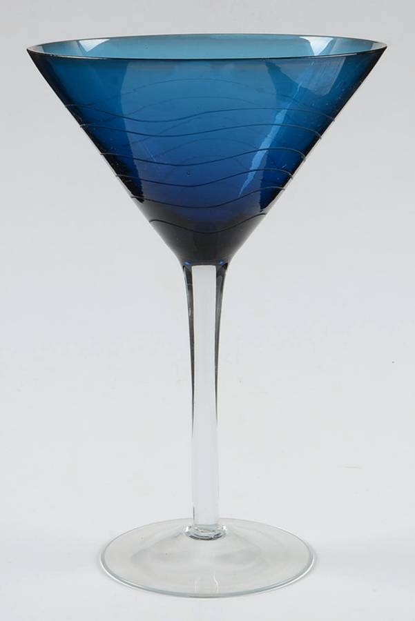 Soho (Lines, Waves, Dots) Martini Glass by Home Essentials-1