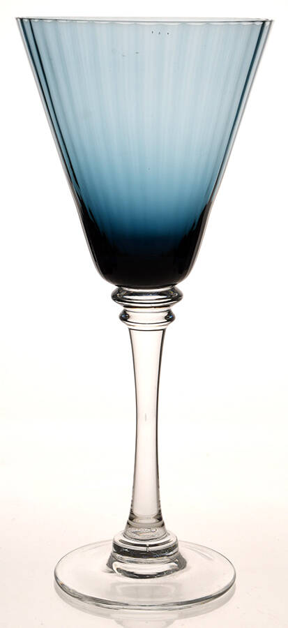 Regal Bloom Blue Water Goblet by Home Essentials-1