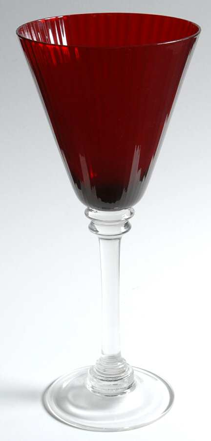 Regal Bloom Ruby Water Goblet by Home Essentials-1