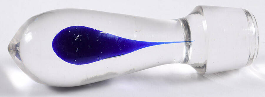 Teardrop Blue Stopper for Wine Decanter by Home Essentials-1
