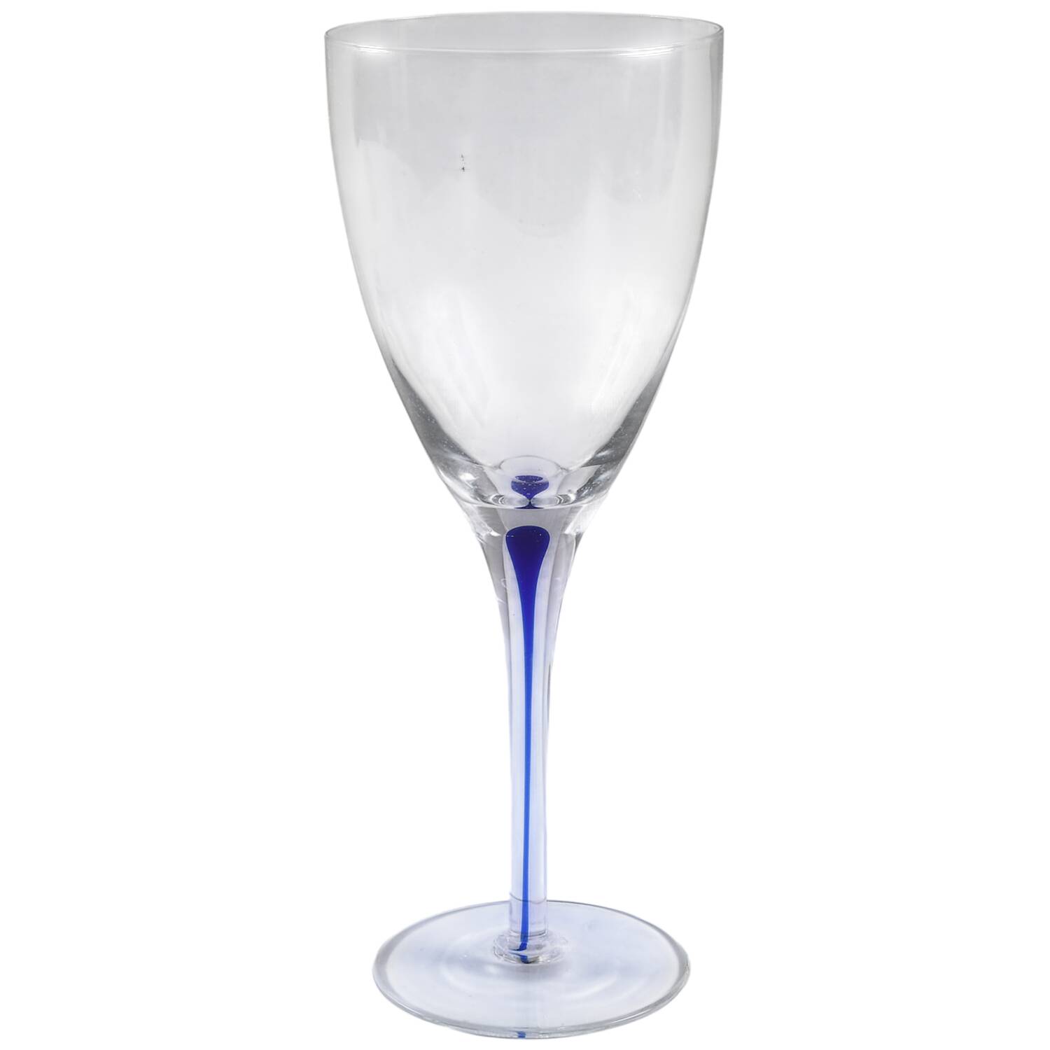 Teardrop Blue Water Goblet by Home Essentials-1