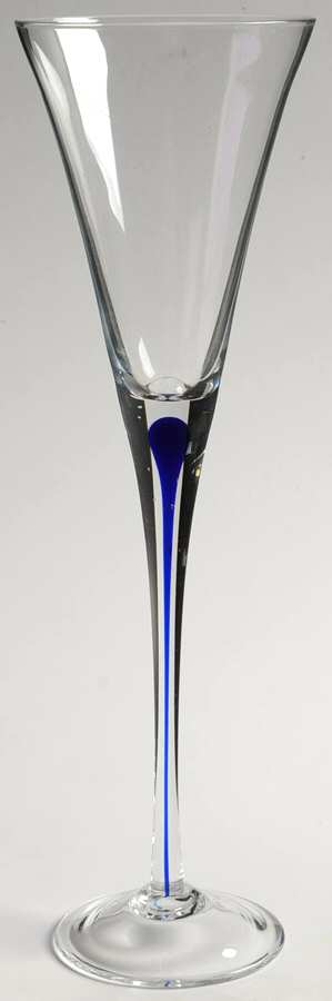Teardrop Blue Fluted Champagne by Home Essentials-1