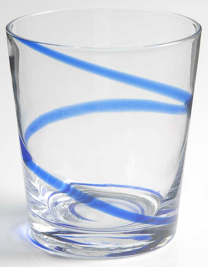 Swirl Blue Double Old Fashioned by Home Essentials-1