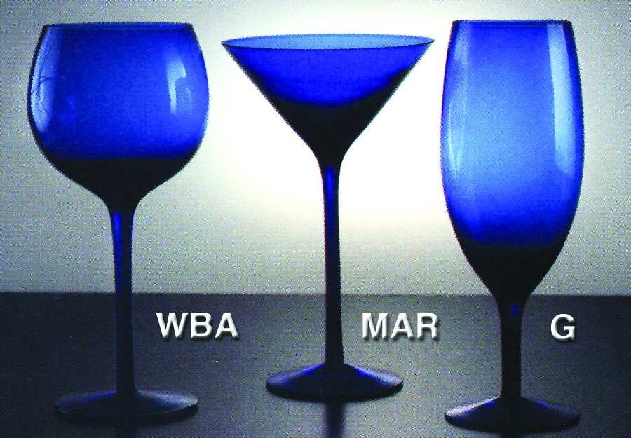 Empress Blue Water Goblet by Home Essentials-1