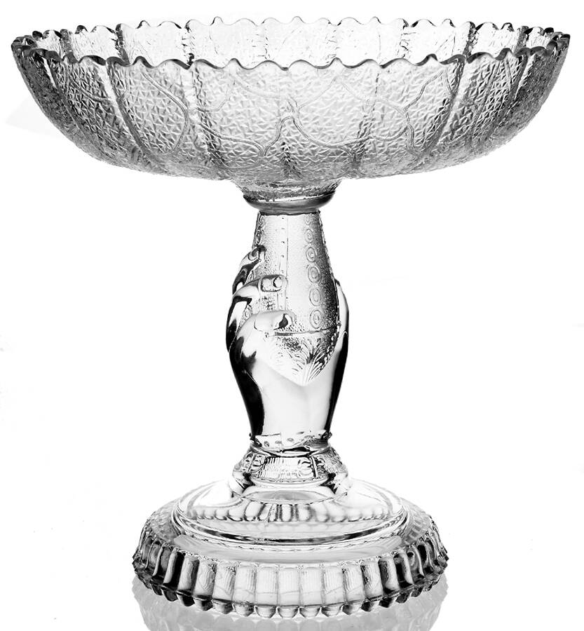 Tree of Life Round Compote (Height X Width) by Hobbs Brockunier-1