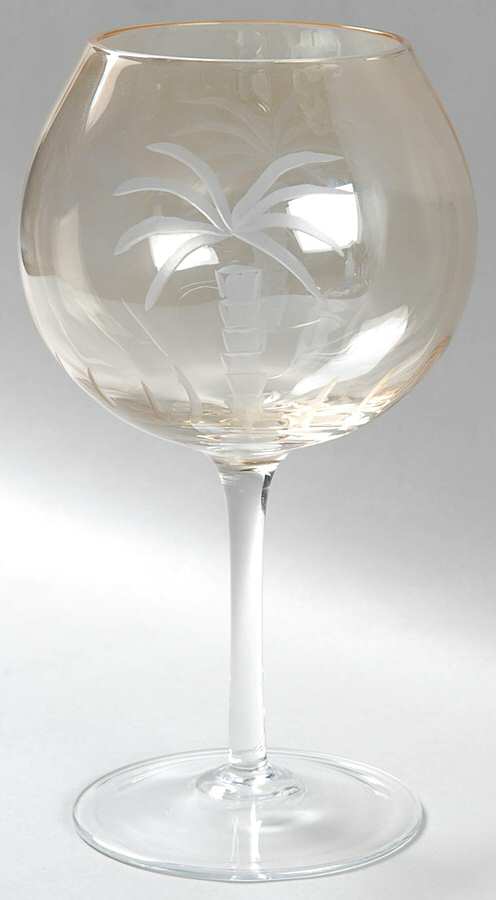 Tropical Palm Amber Balloon Wine by Home Essentials-1