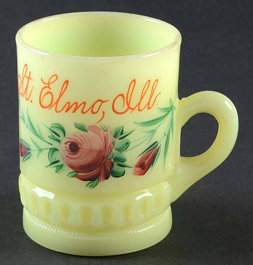 Punty Band Custard Mug by Heisey-1