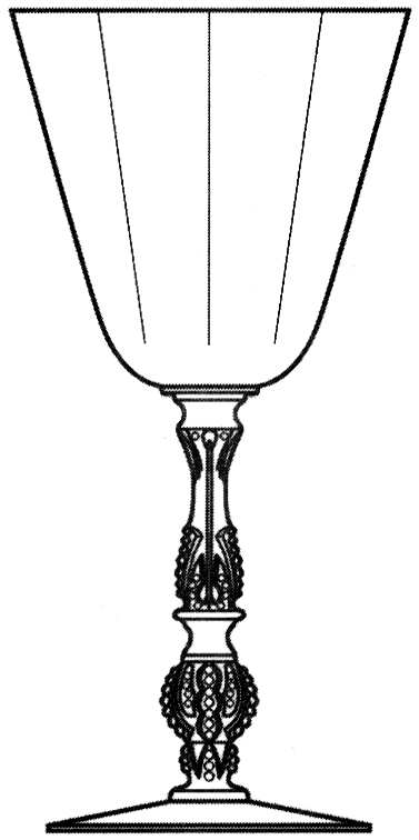 Barbara Fritchie Alexandrite Water Goblet by Heisey-1