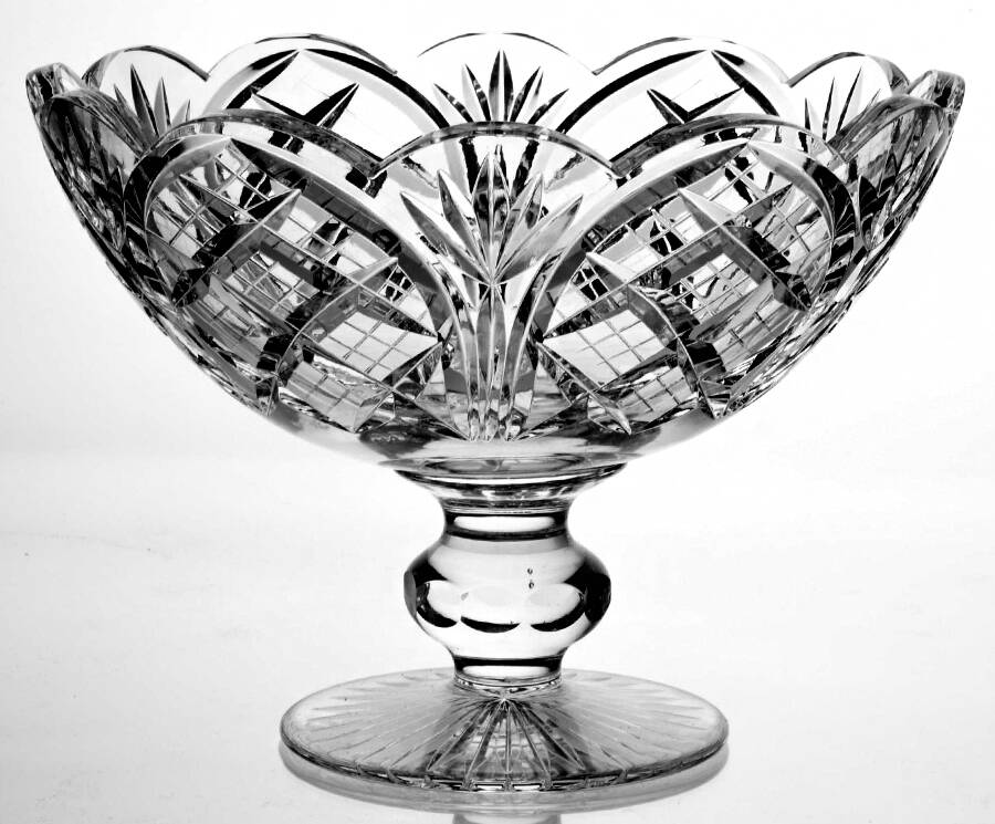 Cathedral Suite Round Compote (Height X Width) by Heritage Irish Crystal-1