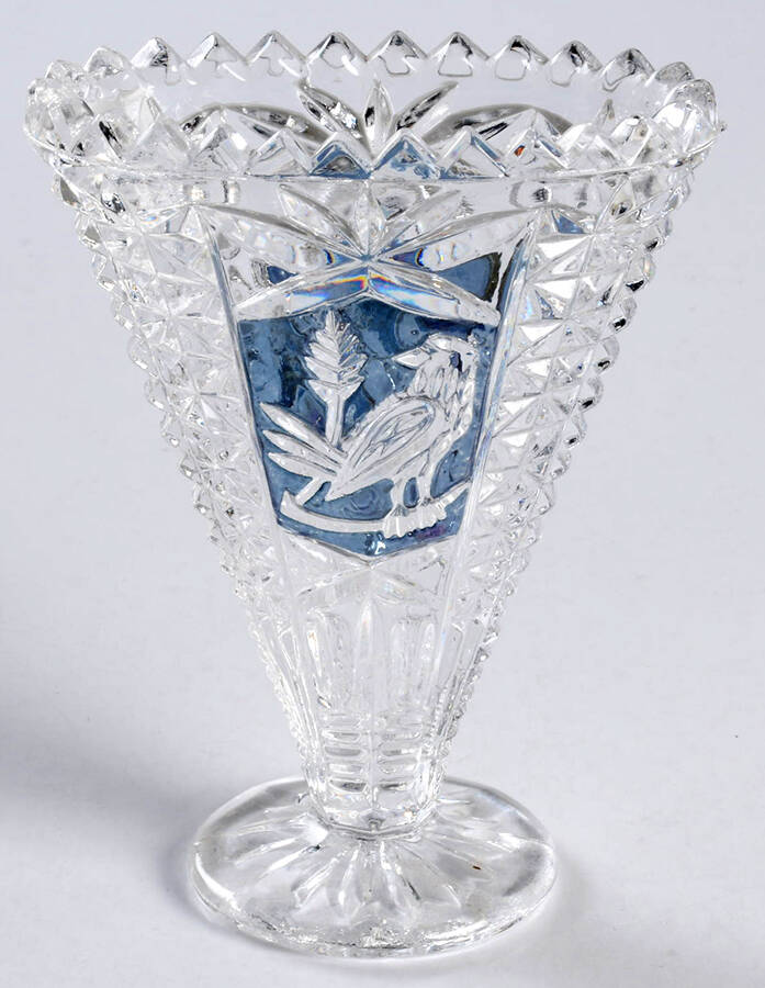 Byrdes Collection Blue Small Fan Vase by Hofbauer-1