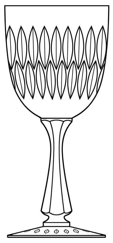 Eardley (Stem 7240) Water Goblet by Hawkes-1