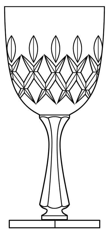 Cornwall Water Goblet by Hawkes-1