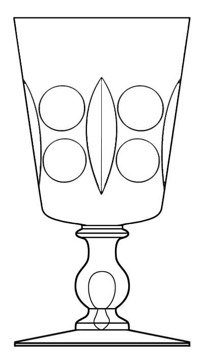 Belfast (Stem #7) Water Goblet by Hawkes-1