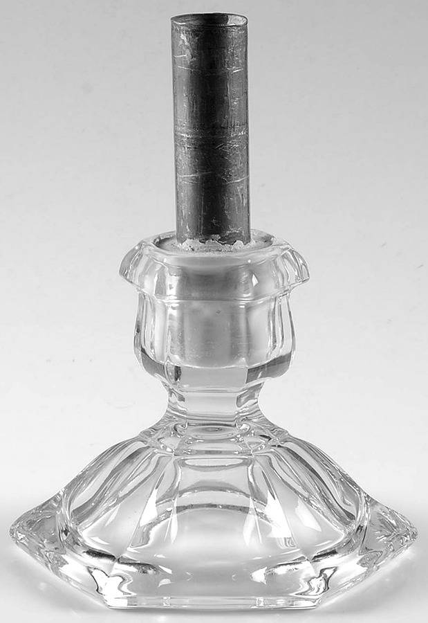 49 Clear Short Epergne Base for Epergne Garden by Heisey-1
