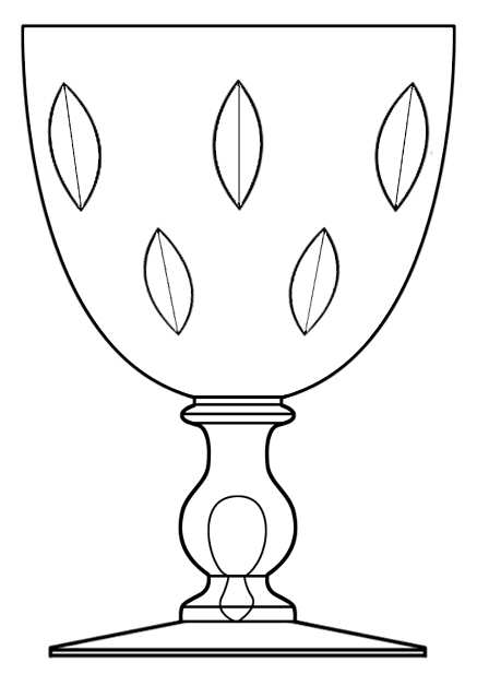 Carthage (7474) Water Goblet by Hawkes-1