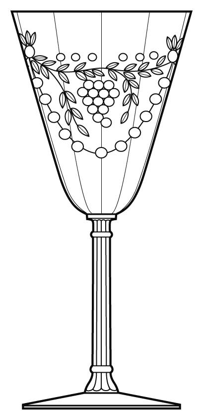 4416-2 Water Goblet by Huntington Glass-1