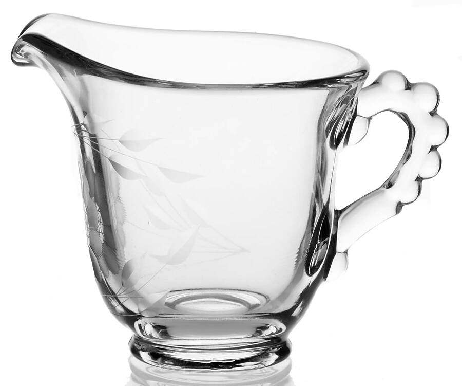 Cornflower (Candlewick) Creamer by W J Hughes-1
