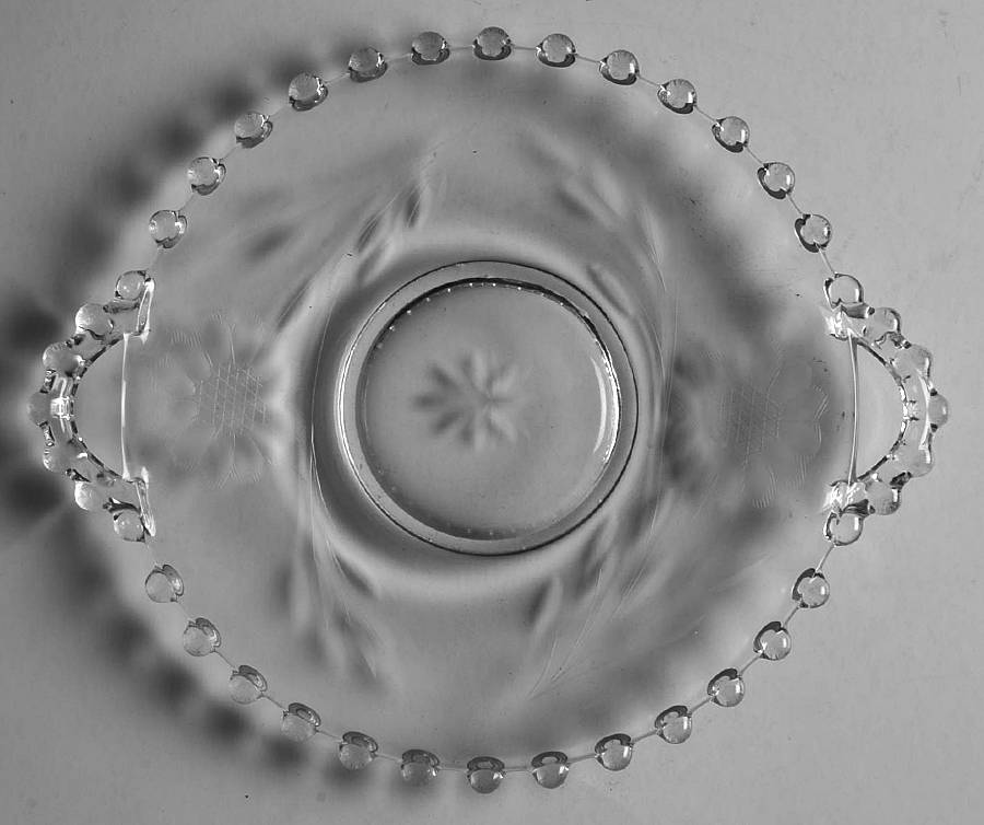 Cornflower (Candlewick) 5" 2 Handled Plate by W J Hughes-1