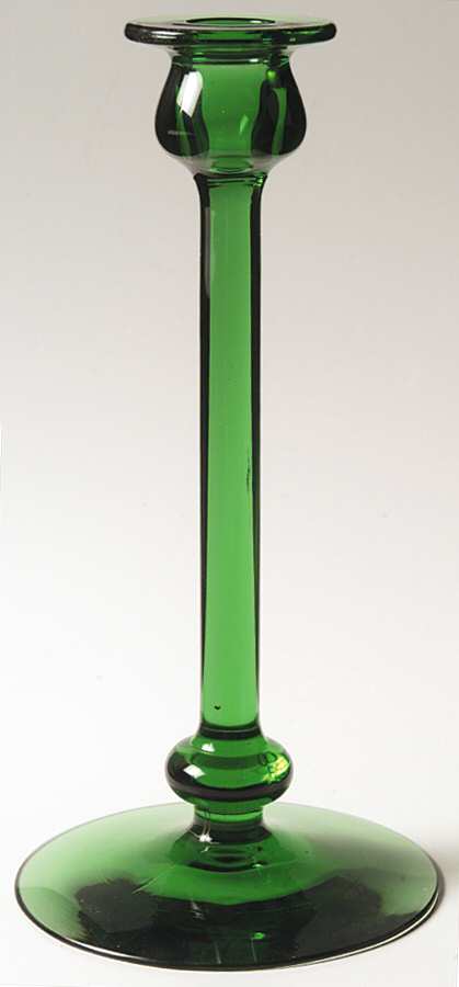 Wellington Green (Moongleam) 10" Tall Single Light Candlestick by Heisey-1