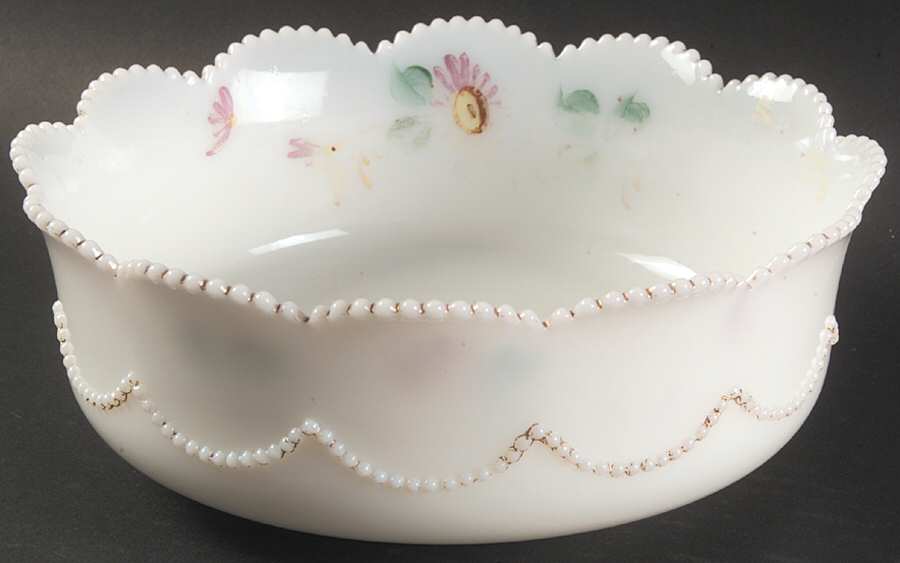 Beaded Swag Dec #2 8" Berry Bowl by Heisey-1