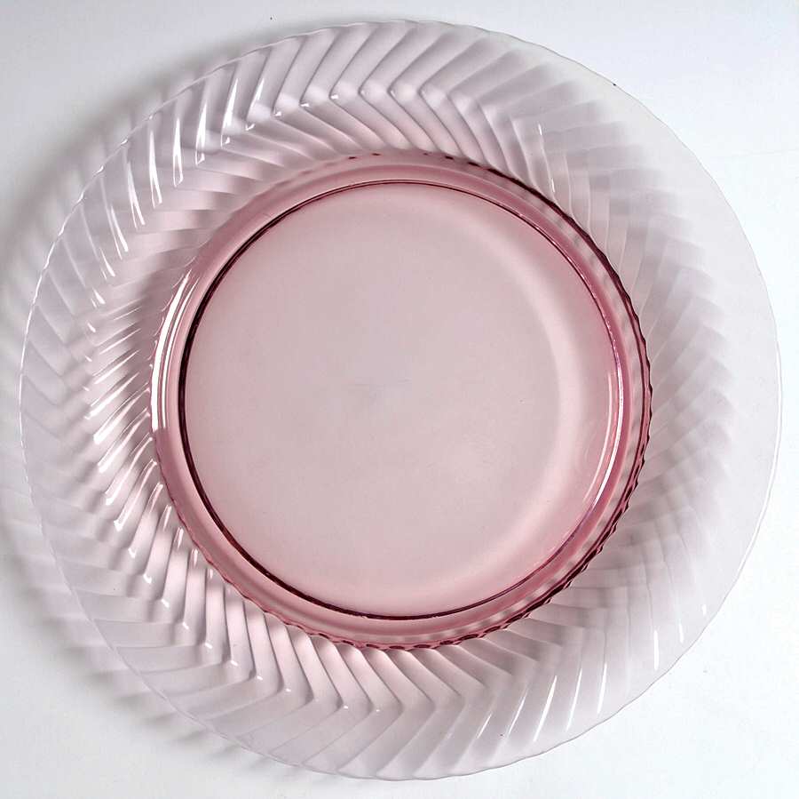 Herringbone Hawthorne Luncheon Plate by Heisey-1