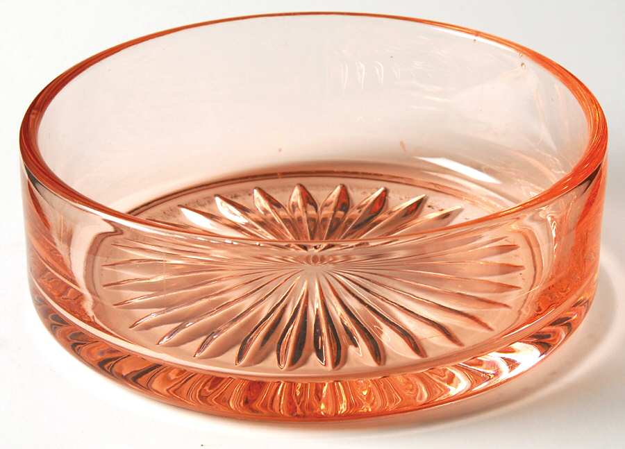 Yeoman Pink Flamingo (Stem 1184, No Optic) Round Puff Box No Lid by Heisey-1
