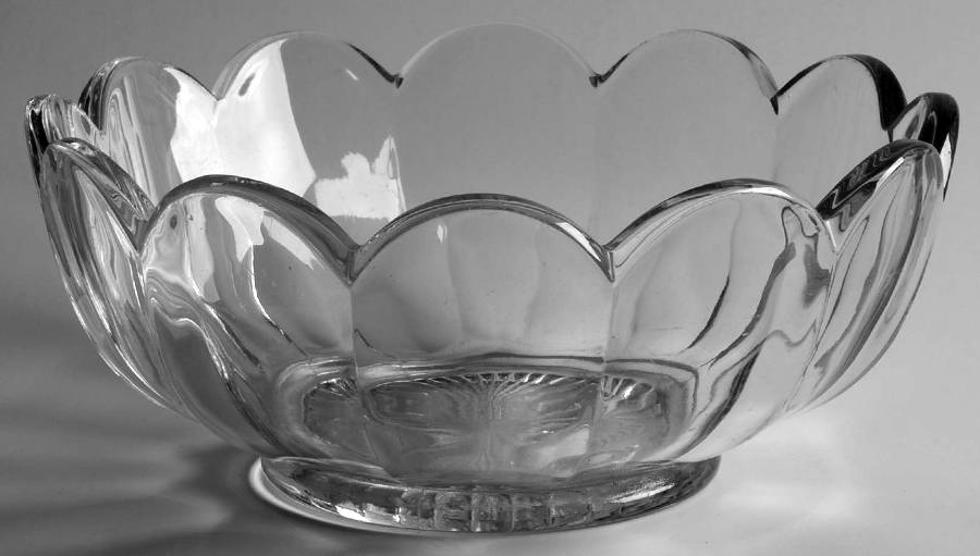 Colonial Panel Clear 7" Round Bowl by Heisey-1