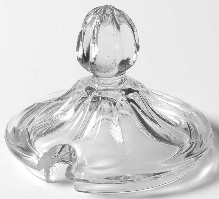 Colonial Panel Clear Lid for Mustard by Heisey-1